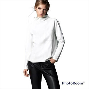 Zara Faux Leather  top